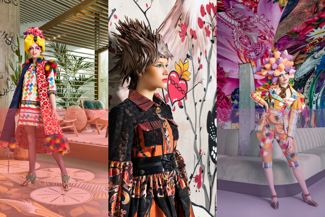 Op mijn zoektocht naar een kleurrijke passende omgeving om deze collectie te laten fotograferen kwam ik uit bij het splinternieuwe NHOW hotel in Amsterdam.