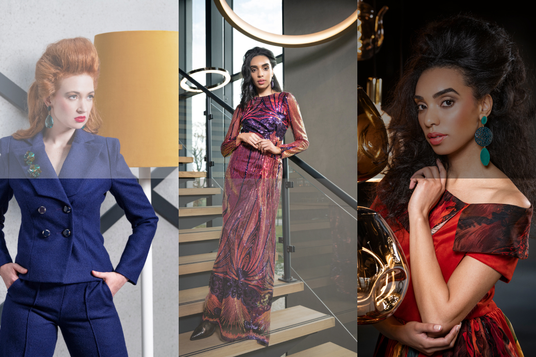 Een nieuwe kledingcollectie te midden van de bijzondere lichtobjecten bij Masterlight.